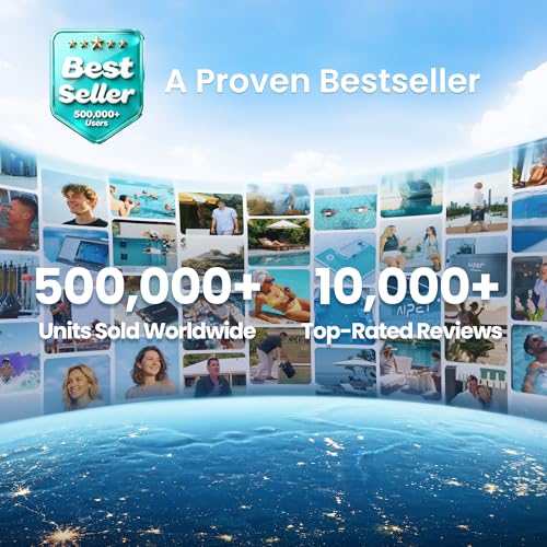 Aiper Scuba S1 Robotic Pool Cleaner, Wall & Waterline Cleaning, Dual Filtration, Extended 240-Min Battery Life, Smarter Navigation with High-Precision Sensors, App Support, OTA Upgrade