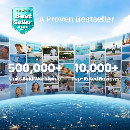 Aiper Scuba S1 Robotic Pool Cleaner, Wall & Waterline Cleaning, Dual Filtration, Extended 240-Min Battery Life, Smarter Navigation with High-Precision Sensors, App Support, OTA Upgrade